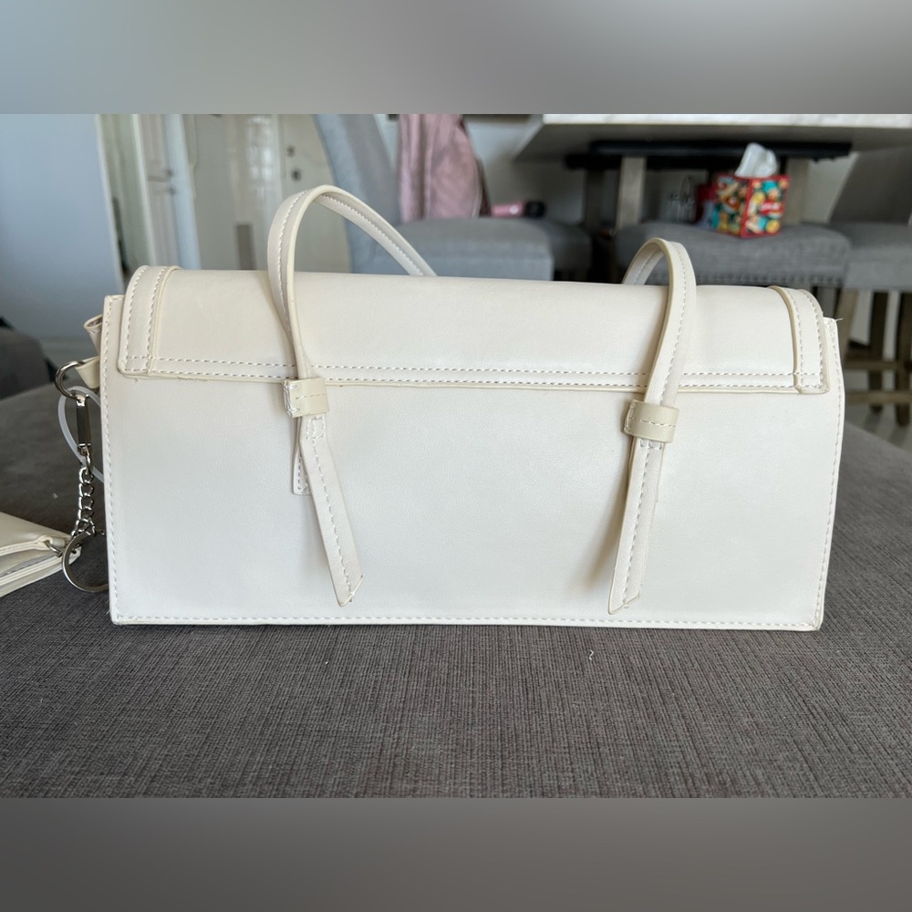 NWT Steve Madden White BMartine Shoulder Bag and Card Case - Picture 5 of 10